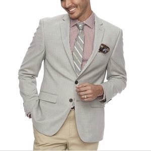 Van heusen light gray sports jacket size 40r